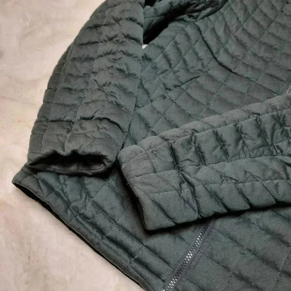 Ben Sherman Quilted Puffer Jacket Full Zip Pockets Gray Men’s Size M Grey Green - Picture 2 of 7